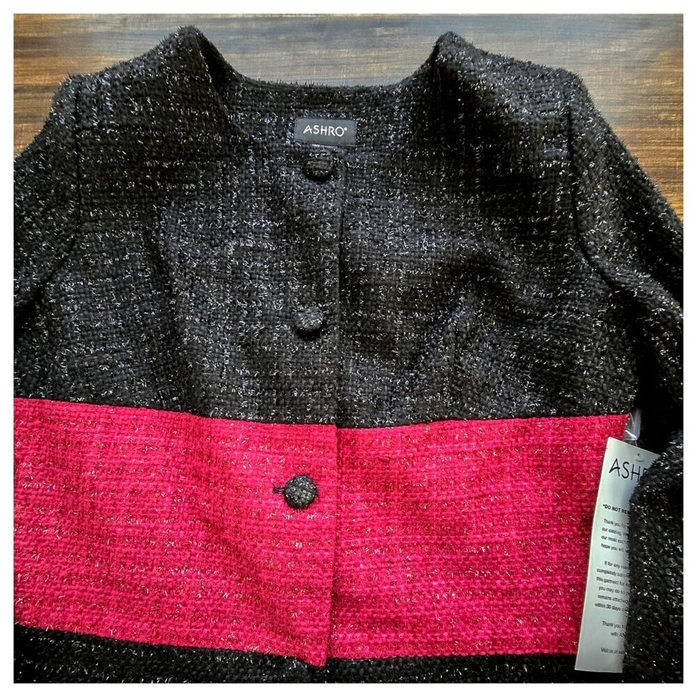 Women's Shimmer Boucle Midi Coat - Picture 3 of 7